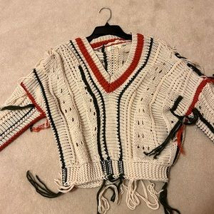 Fringe sweater